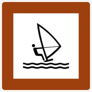 Széllovaglás (szörf) KRESZ közlekedési tábla