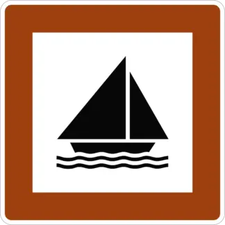 Vitorlázás KRESZ közlekedési tábla