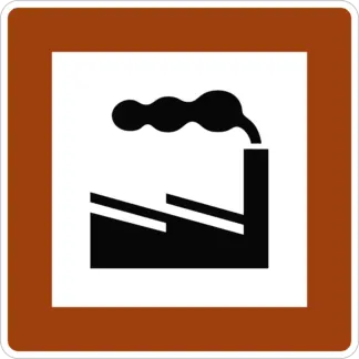 Ipartörténeti emlék KRESZ közlekedési tábla