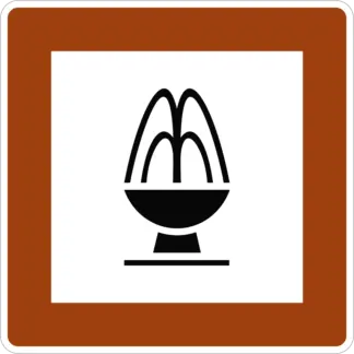 Gyógyvíz KRESZ közlekedési tábla