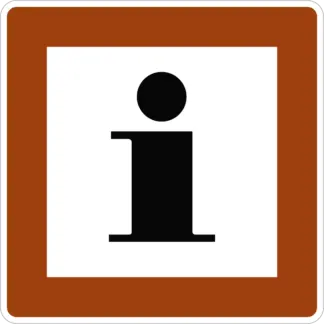 Információ KRESZ közlekedési tábla