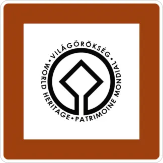 Világörökség KRESZ közlekedési tábla