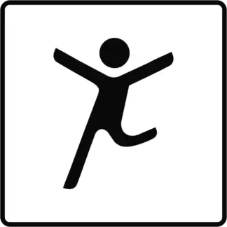 Egészségtudatos kikapcsolódás (wellness) KRESZ közlekedési tábla