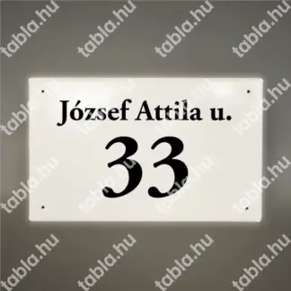 Peremezett házszámtábla