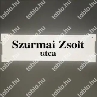 Utcanévtábla domborított