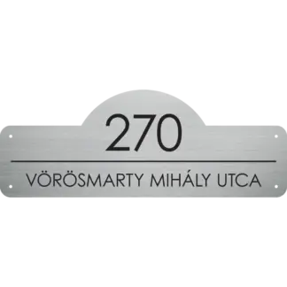 Prémium házszámtábla utcanévvel (Prime 6) 400x150 mm