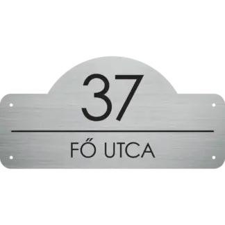 Prémium házszámtábla utcanévvel (Prime 6 mini) 300x150 mm