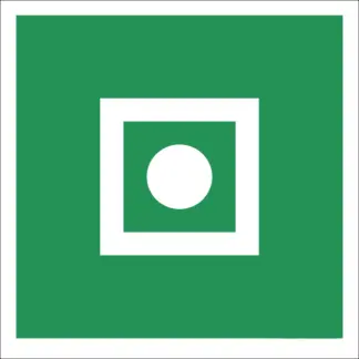 Általános vészjelző matrica / tábla (ISO 7010-E031 piktogram)