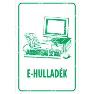 E-hulladék matrica