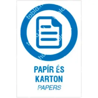 Papír és karton matrica