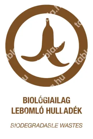 Biológiailag lebomló hulladék matrica