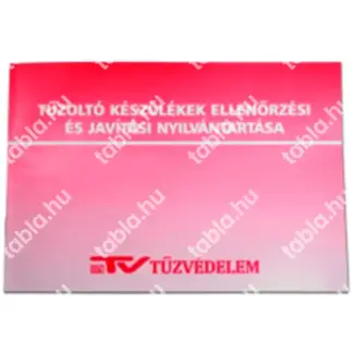 Tűzoltó készülék napló