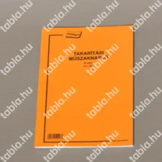 Takarítási műszaknapló