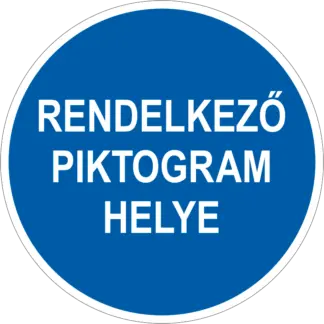 Rendelkező jelzés padlójelölő (választható piktogram vagy szöveg)