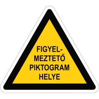 Figyelmeztető jelzés padlójelölő (választható piktogram vagy szöveg)