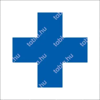 Kék kereszt matrica