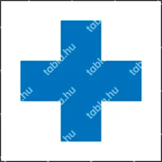 Kék kereszt matrica(belülről ragasztható)