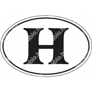 H országjel matrica (belülről ragasztható)