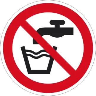Nem ivóvíz! matrica (ISO 7010-P005 piktogram)