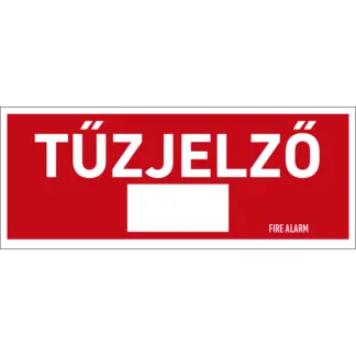 Tűzjelző sorszámozható matrica / tábla (felirat)