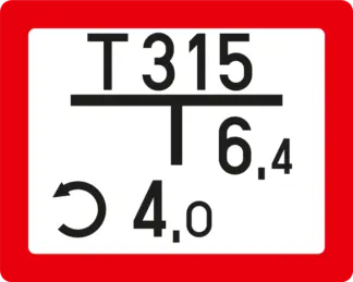 Tűzcsapjelző matrica / tábla