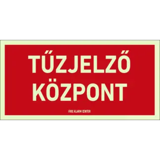 Tűzjelző központ matrica / tábla (felirat)