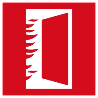 Tűzgátló ajtó csukva tartandó matrica / tábla (piktogram)