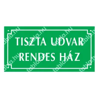 Tiszta udvar