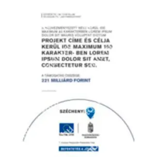 SZÉCHENYI 2020 pénzügyi eszközök emlékeztető tábla