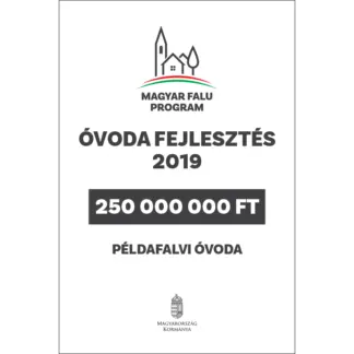 Magyar Falu Program - Támogatói tábla