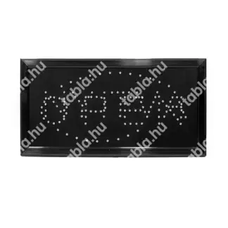 NYITVA / OPEN (dupla feliratos) LED tábla