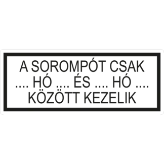 Sorompó kiegészítő vasúti tábla
