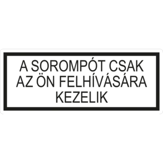 Sorompó kiegészítő vasúti tábla