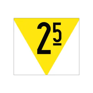 Lassúmenet előjelző vasúti tábla