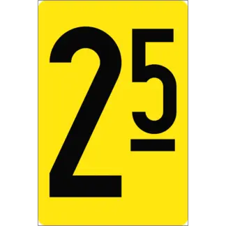 Számjelző vasúti tábla