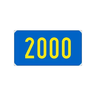 Szelvényjelző vasúti tábla