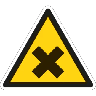 Ártalmas vagy ingerlő anyag! matrica (piktogram)