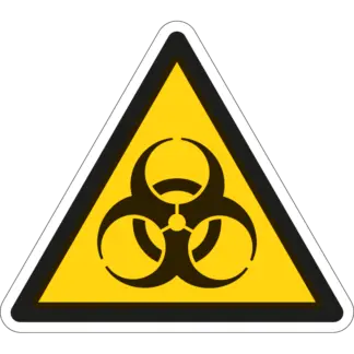 Biológiai veszély! matrica (ISO 7010-W009 piktogram)