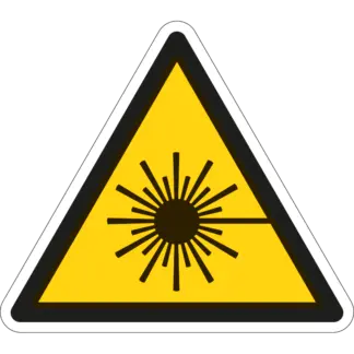Lézersugár! matrica (ISO 7010-W004 piktogram)