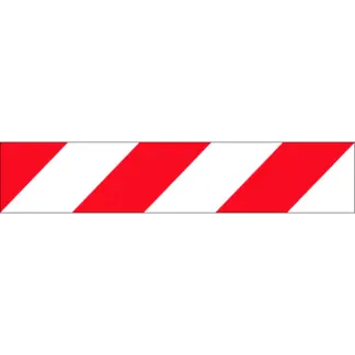 Veszélyt jelző csík (vörös/fehér)